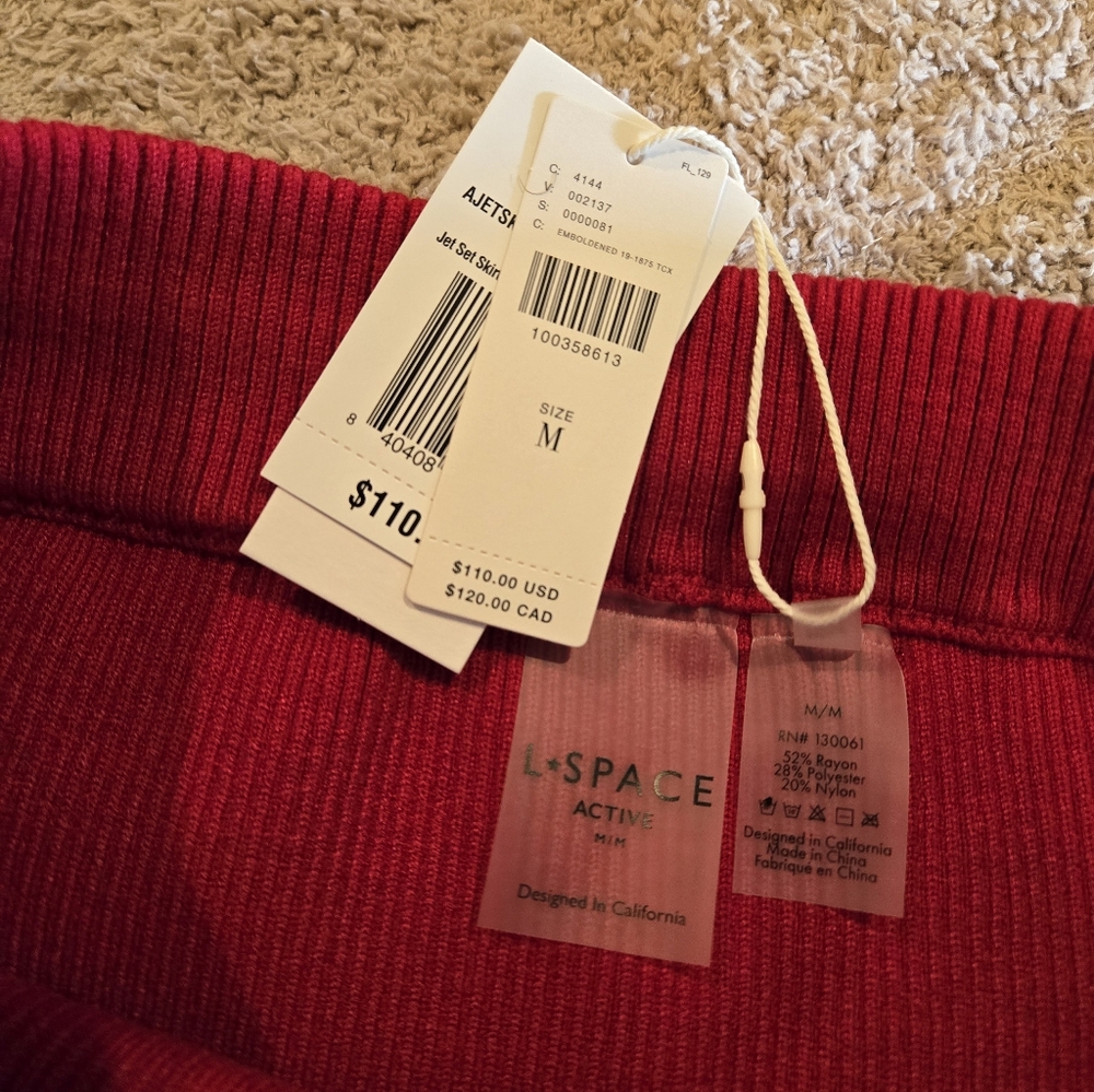 LSPACE x Anthropologie Jet Set Mini Skirt | Emboldened | Size M - Picture 9 of 9
